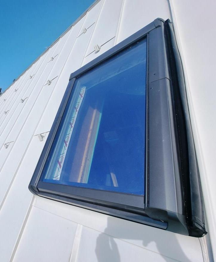 Oplechovanie strešného okna ROTO, ozn. LOF-VR, hliník PREFA P.10 svetlošedá, falcovaná strešná krytina s dvojitou drážkou